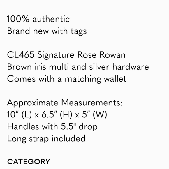 ✅Coach Set rowan satchel crossbody signature canvas + matching wallet - Picture 8 of 8